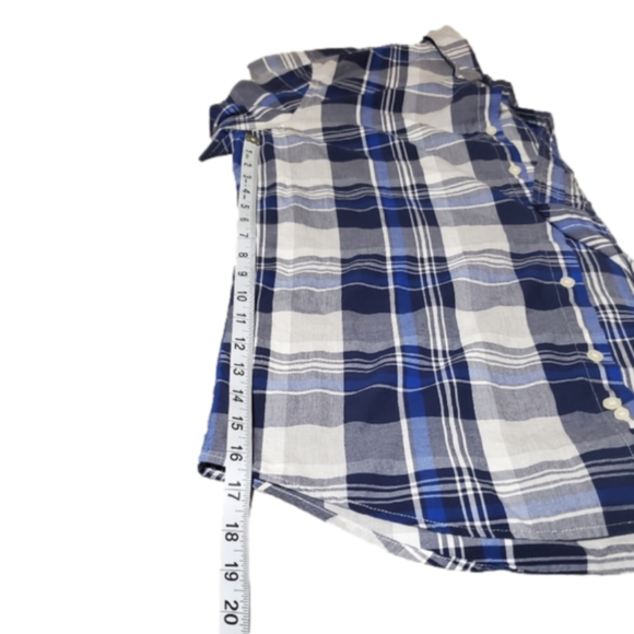 Upgrade Your Style with US Polo Assn Blue Plaid Shirt M - Picture 8 of 10